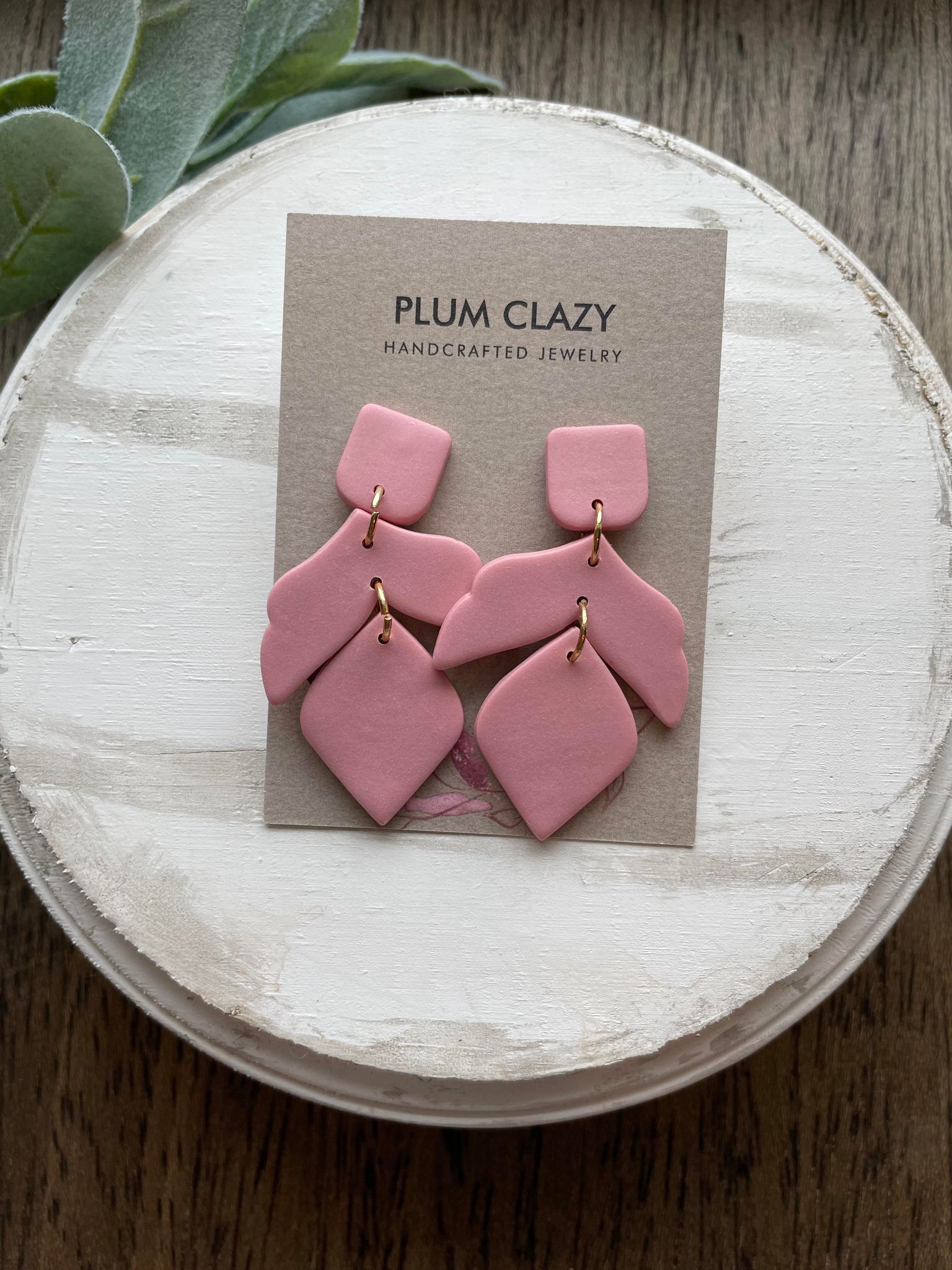 Pink earring