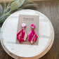 Multiple Pink Colored Statement Dangle