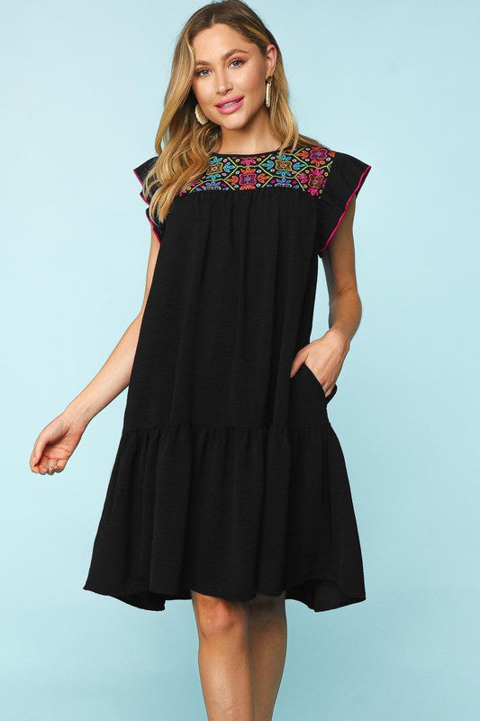 Floral Eyelet Dress