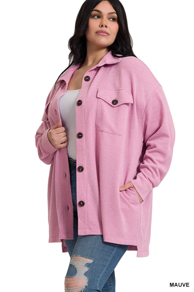 Jacquard Shacket